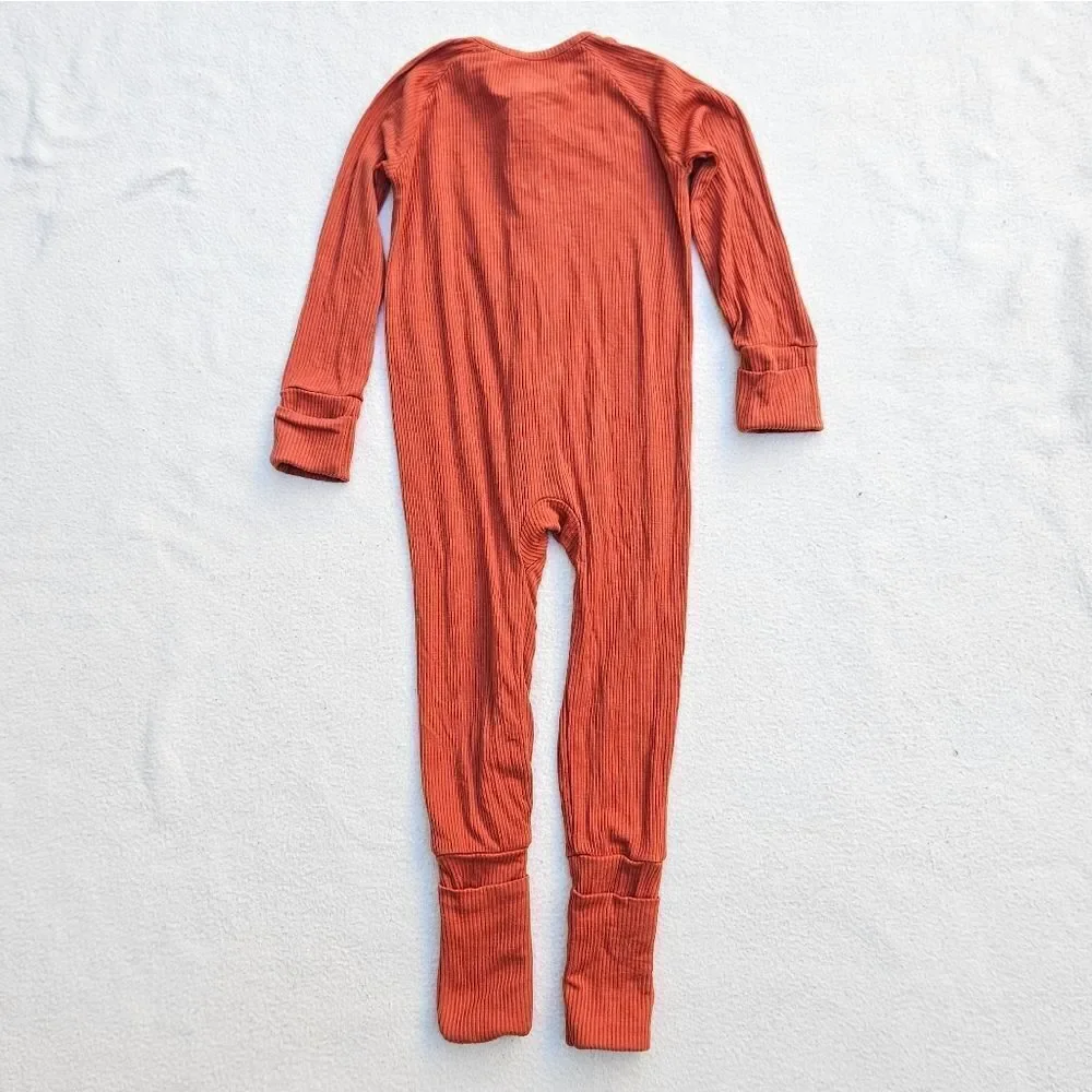 Brixton Phoenix Rust Bamboo Zip Romper 12-18M